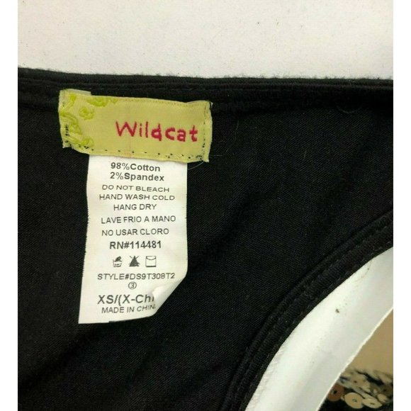 Wildcat Sleeveless Racer Back Top XS Black Sequins Pullover - Picture 8 of 8